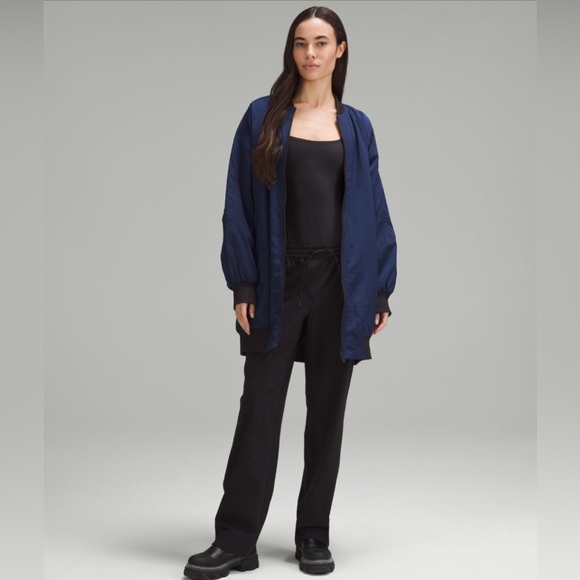 lululemon athletica Jackets & Blazers - Oversized-Fit Non-Stop Bomber reverse able size 6 nise/blk